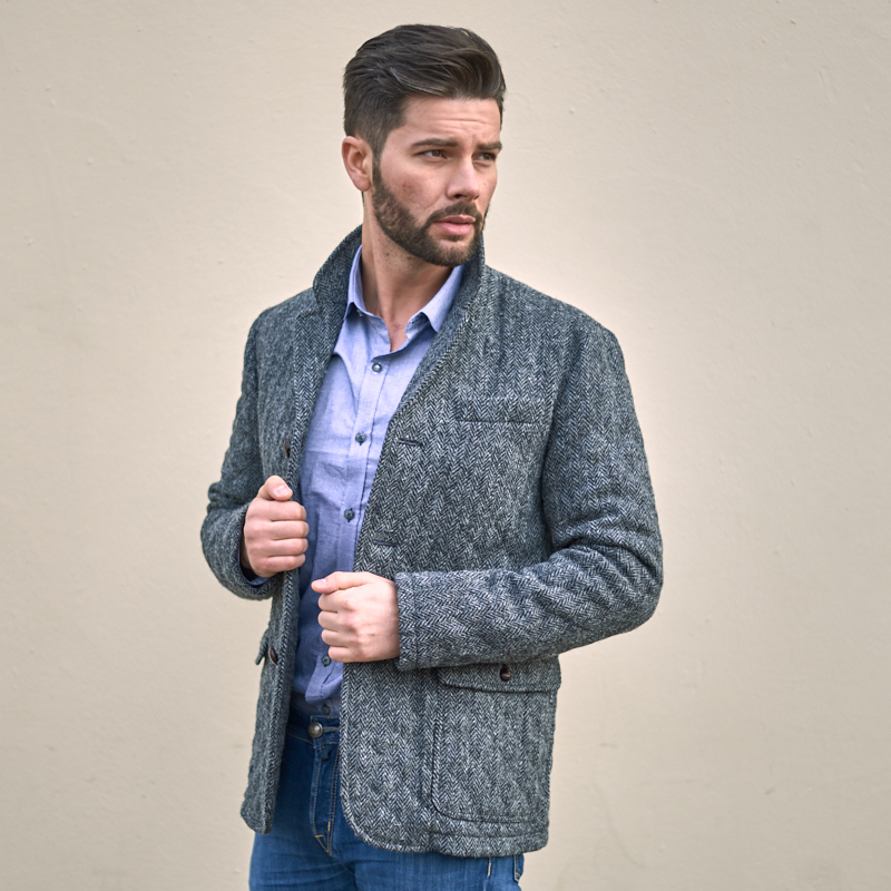 tweed wool jacket mens