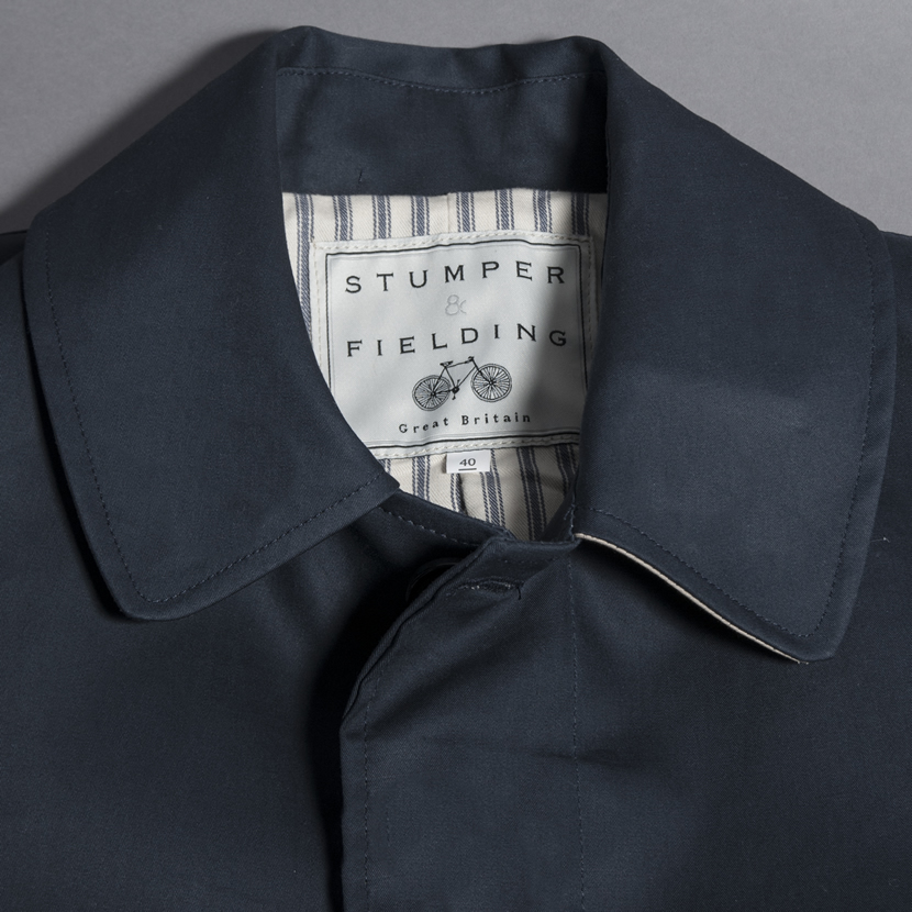 The Classic 'Mackintosh' Raincoat Navy | Stumper & Fielding
 Original Mackintosh Raincoat