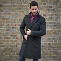 Men s Double Breasted Wool Overcoat