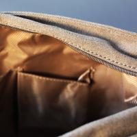 Khaki Cotton Field Bag 'The Loxley'